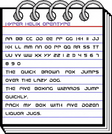 Hyper heliX Regular animated font preview Hyper heliX Regular animated font preview