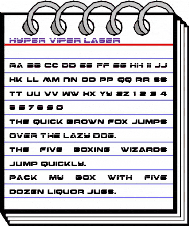 Hyper Viper Laser Regular animated font preview Hyper Viper Laser Regular animated font preview