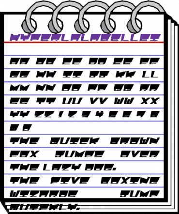 HyperLalabellEI Regular animated font preview HyperLalabellEI Regular animated font preview