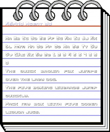 HYPNO Agent 3D 3D animated font preview HYPNO Agent 3D 3D animated font preview