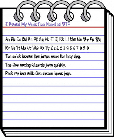 I Found My Valentine Hearted Regular animated font preview I Found My Valentine Hearted Regular animated font preview