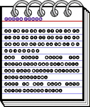 Icons-Color Regular animated font preview