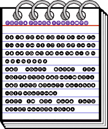Icons-Color Regular animated font preview