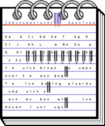 IDAutomationHC39M Regular animated font preview IDAutomationHC39M Regular animated font preview