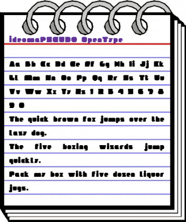 ideoma PSEUDO Regular animated font preview ideoma PSEUDO Regular animated font preview