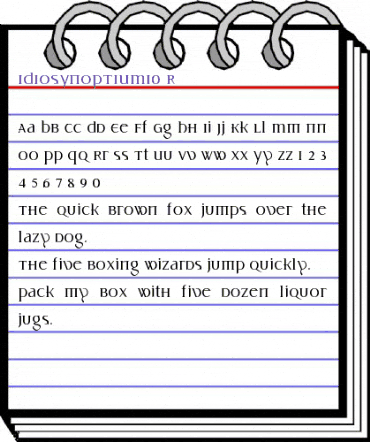 IDIOSYNOPTIUM1.0 R Regular animated font preview