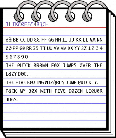 ILikeOffenbach Regular animated font preview ILikeOffenbach Regular animated font preview