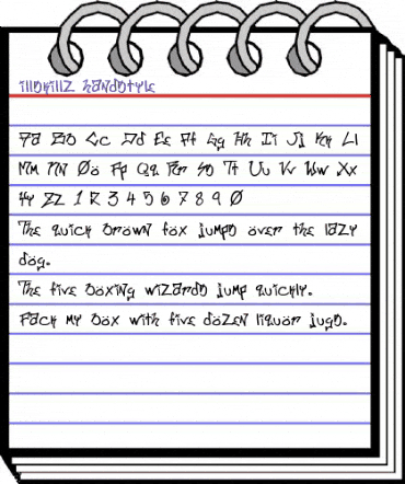 ill.skillz handstyle animated font preview