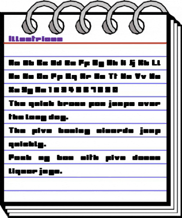 Illustrious Regular animated font preview Illustrious Regular animated font preview