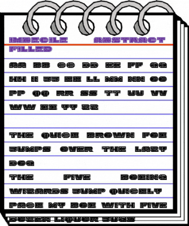 Imbecile Abstract Heavy Filled animated font preview Imbecile Abstract Heavy Filled animated font preview