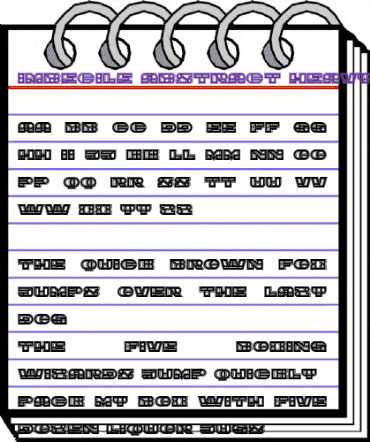 Imbecile Abstract Heavy animated font preview Imbecile Abstract Heavy animated font preview