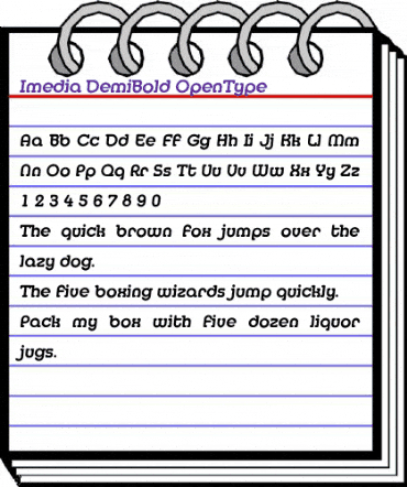 Imedia DemiBold animated font preview Imedia DemiBold animated font preview