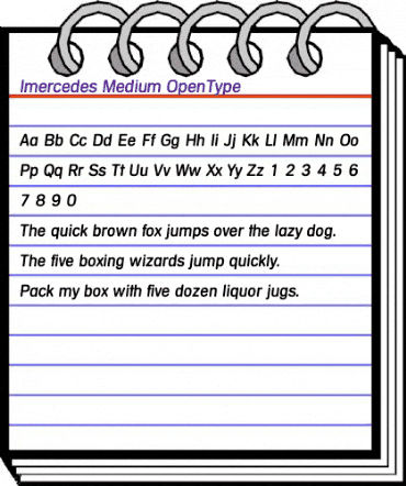 Imercedes Medium animated font preview Imercedes Medium animated font preview