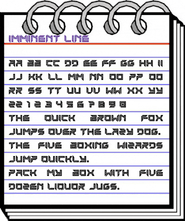 Imminent Line Regular animated font preview Imminent Line Regular animated font preview