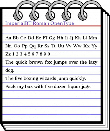 Imperial Regular animated font preview Imperial Regular animated font preview
