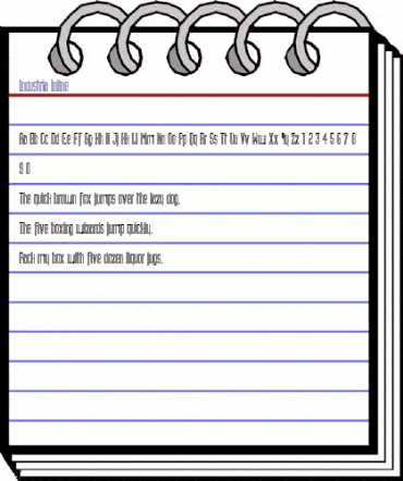 Industria Inline animated font preview Industria Inline animated font preview