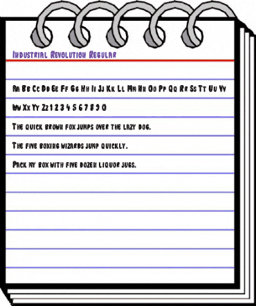 Industrial Revolution Regular animated font preview Industrial Revolution Regular animated font preview