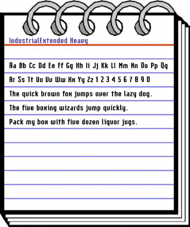 IndustrialExtended Heavy animated font preview IndustrialExtended Heavy animated font preview