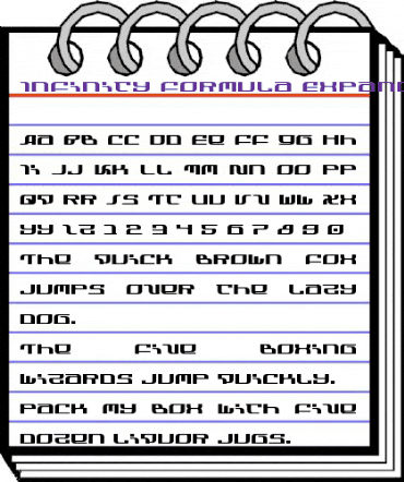 Infinity Formula Expanded Expanded animated font preview