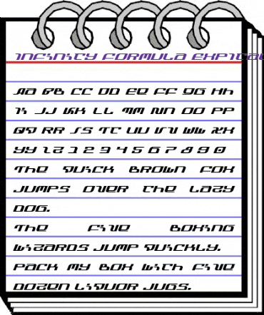 Infinity Formula ExpItalic ExpItalic animated font preview