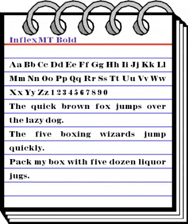 InflexMT Bold animated font preview InflexMT Bold animated font preview