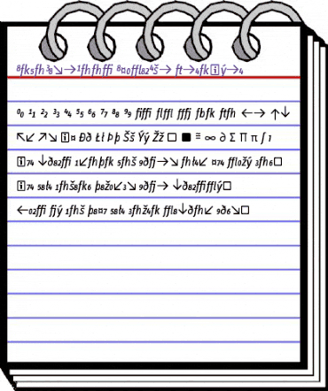InfoDispBook ItalicExp animated font preview InfoDispBook ItalicExp animated font preview