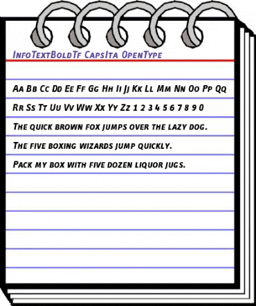 InfoTextBoldTf CapsIta animated font preview InfoTextBoldTf CapsIta animated font preview