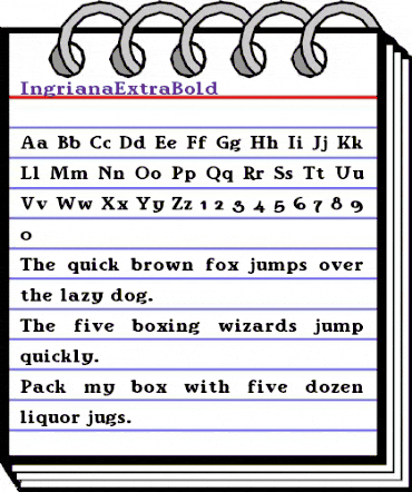 IngrianaExtraBold Regular animated font preview IngrianaExtraBold Regular animated font preview