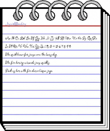 IngridDarling Regular animated font preview IngridDarling Regular animated font preview