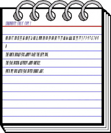 Inhumanity Italic Italic animated font preview Inhumanity Italic Italic animated font preview