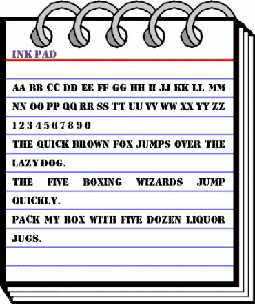Ink Pad Regular animated font preview Ink Pad Regular animated font preview