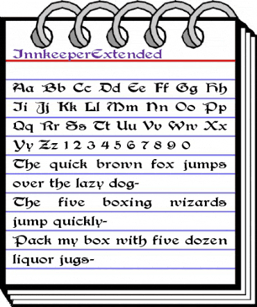 InnkeeperExtended Regular animated font preview