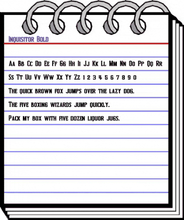 Inquisitor Bold animated font preview Inquisitor Bold animated font preview