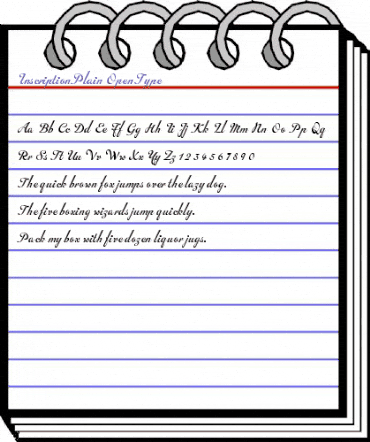 Inscription Plain animated font preview Inscription Plain animated font preview