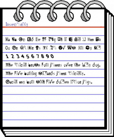 Insecurity Regular animated font preview