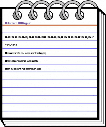 Intercorp II Regular animated font preview
