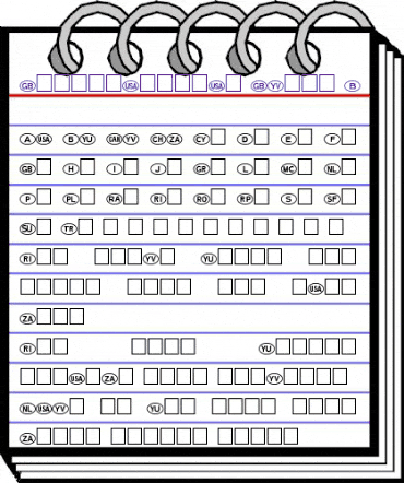 International Icons B Regular animated font preview