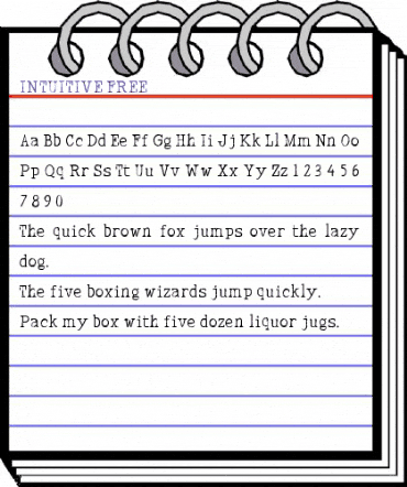 INTUITIVE FREE Regular animated font preview