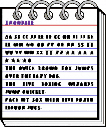 Irondale Regular animated font preview Irondale Regular animated font preview