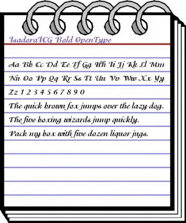 IsadoraICG Bold animated font preview IsadoraICG Bold animated font preview