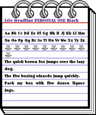 Isle Headline PERSONAL USE Black animated font preview Isle Headline PERSONAL USE Black animated font preview