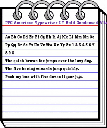 AmericanTypewriter LT CnA Bold animated font preview AmericanTypewriter LT CnA Bold animated font preview