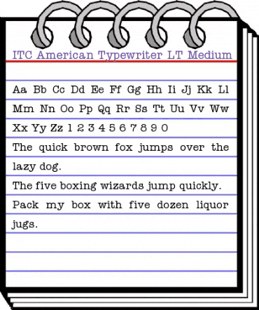 AmericanTypewriter LT Medium Regular animated font preview AmericanTypewriter LT Medium Regular animated font preview