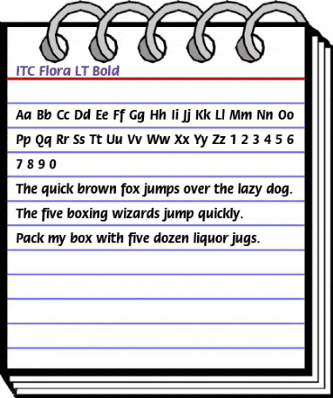 Flora LT Medium Bold Italic animated font preview Flora LT Medium Bold Italic animated font preview