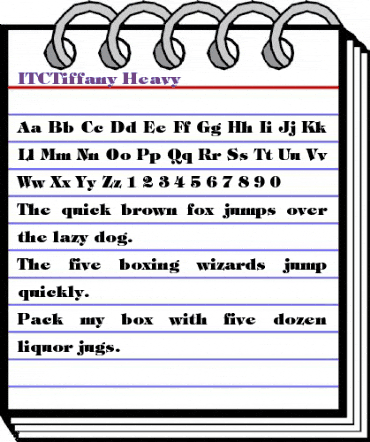 ITCTiffany-Heavy Heavy animated font preview