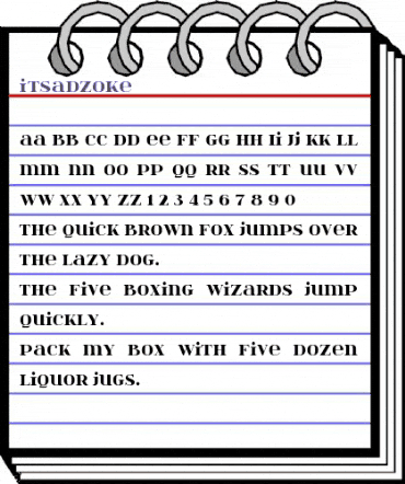 itsadzoke Regular animated font preview itsadzoke Regular animated font preview