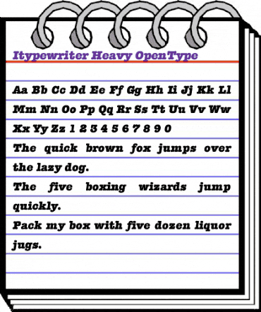 Itypewriter Heavy animated font preview