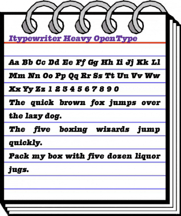 Itypewriter Heavy animated font preview Itypewriter Heavy animated font preview