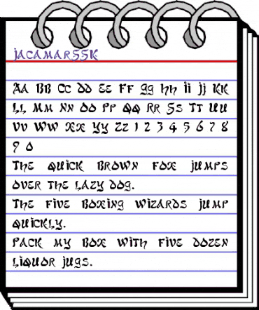 JacamarSSK Regular animated font preview JacamarSSK Regular animated font preview