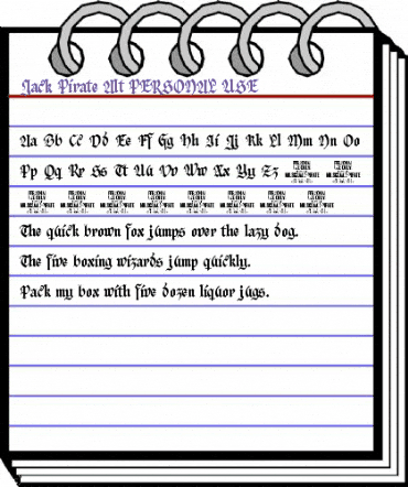 Jack Pirate Alt PERSONAL USE Regular animated font preview Jack Pirate Alt PERSONAL USE Regular animated font preview